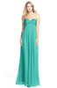 ColsBM Elin Turquoise G97 Glamorous A-line Sweetheart Sleeveless Chiffon30 Ruching Bridesmaid Dresses