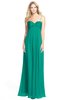 ColsBM Elin Viridian Green Glamorous A-line Sweetheart Sleeveless Chiffon30 Ruching Bridesmaid Dresses