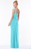 ColsBM Nina Blue Radiance Glamorous Fit-n-Flare One Shoulder Sleeveless Zip up Chiffon30 Bridesmaid Dresses