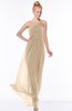 ColsBM Nina Champagne Glamorous Fit-n-Flare One Shoulder Sleeveless Zip up Chiffon30 Bridesmaid Dresses