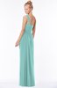 ColsBM Nina Eggshell Blue Glamorous Fit-n-Flare One Shoulder Sleeveless Zip up Chiffon30 Bridesmaid Dresses
