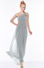 ColsBM Nina Frost Grey Glamorous Fit-n-Flare One Shoulder Sleeveless Zip up Chiffon30 Bridesmaid Dresses