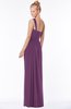 ColsBM Nina Grape Juice Glamorous Fit-n-Flare One Shoulder Sleeveless Zip up Chiffon30 Bridesmaid Dresses