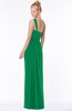 ColsBM Nina Green Glamorous Fit-n-Flare One Shoulder Sleeveless Zip up Chiffon30 Bridesmaid Dresses