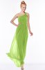 ColsBM Nina Greenery Glamorous Fit-n-Flare One Shoulder Sleeveless Zip up Chiffon30 Bridesmaid Dresses