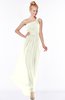 ColsBM Nina Ivory Glamorous Fit-n-Flare One Shoulder Sleeveless Zip up Chiffon30 Bridesmaid Dresses