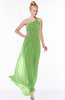 ColsBM Nina Kiwi Green Glamorous Fit-n-Flare One Shoulder Sleeveless Zip up Chiffon30 Bridesmaid Dresses