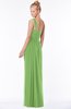 ColsBM Nina Kiwi Green Glamorous Fit-n-Flare One Shoulder Sleeveless Zip up Chiffon30 Bridesmaid Dresses