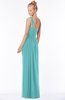 ColsBM Nina Lake Blue Glamorous Fit-n-Flare One Shoulder Sleeveless Zip up Chiffon30 Bridesmaid Dresses
