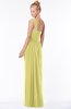 ColsBM Nina Muted Lime Glamorous Fit-n-Flare One Shoulder Sleeveless Zip up Chiffon30 Bridesmaid Dresses