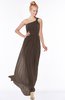 ColsBM Nina Puce Glamorous Fit-n-Flare One Shoulder Sleeveless Zip up Chiffon30 Bridesmaid Dresses