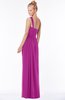 ColsBM Nina Raspberry Glamorous Fit-n-Flare One Shoulder Sleeveless Zip up Chiffon30 Bridesmaid Dresses