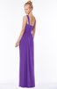 ColsBM Nina Royal Purple Glamorous Fit-n-Flare One Shoulder Sleeveless Zip up Chiffon30 Bridesmaid Dresses