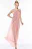 ColsBM Nina Silver Pink Glamorous Fit-n-Flare One Shoulder Sleeveless Zip up Chiffon30 Bridesmaid Dresses