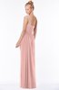 ColsBM Nina Silver Pink Glamorous Fit-n-Flare One Shoulder Sleeveless Zip up Chiffon30 Bridesmaid Dresses