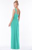 ColsBM Nina Turquoise G97 Glamorous Fit-n-Flare One Shoulder Sleeveless Zip up Chiffon30 Bridesmaid Dresses