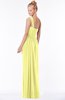 ColsBM Nina Wax Yellow Glamorous Fit-n-Flare One Shoulder Sleeveless Zip up Chiffon30 Bridesmaid Dresses