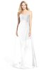 ColsBM Daleyza Cloud White Classic A-line Sweetheart Zip up Chiffon30 Floor Length Bridesmaid Dresses
