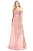 ColsBM Daleyza Coral Almond Classic A-line Sweetheart Zip up Chiffon30 Floor Length Bridesmaid Dresses