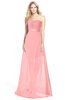 ColsBM Daleyza Flamingo Pink Classic A-line Sweetheart Zip up Chiffon30 Floor Length Bridesmaid Dresses