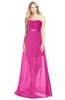 ColsBM Daleyza Hot Pink Classic A-line Sweetheart Zip up Chiffon30 Floor Length Bridesmaid Dresses