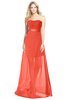 ColsBM Daleyza Mandarin Red Classic A-line Sweetheart Zip up Chiffon30 Floor Length Bridesmaid Dresses