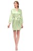 ColsBM D76615 Butterfly V-neck Cute Long Sleeve Short Robe with White Trim