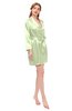 ColsBM D76615 Butterfly V-neck Cute Long Sleeve Short Robe with White Trim