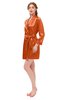 ColsBM D76615 Tigerlily V-neck Cute Long Sleeve Short Robe with White Trim