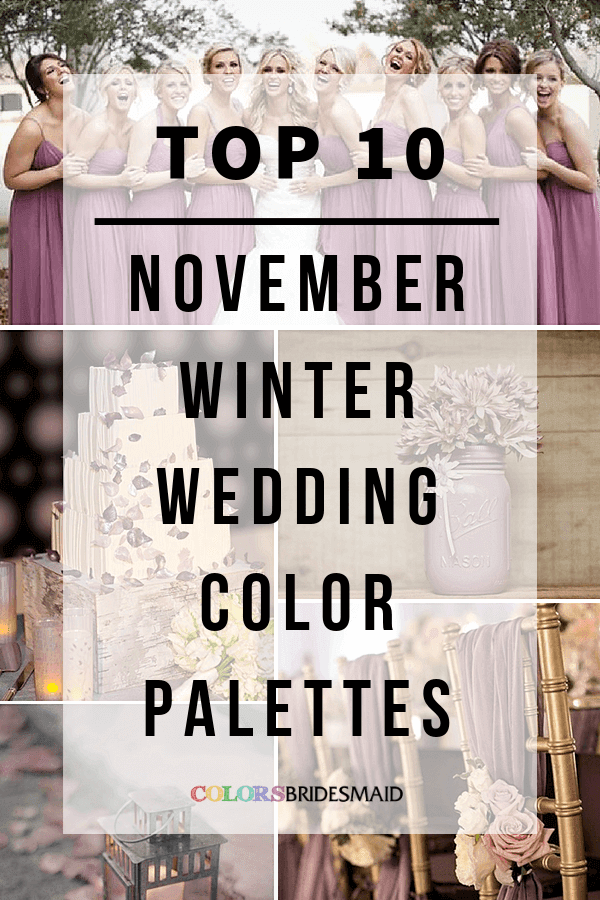 November wedding color palettes