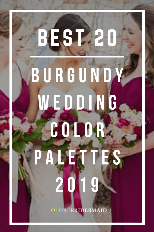 best burgundy wedding color palettes