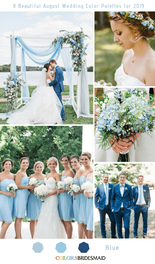 Beautiful August Wedding Color Palettes ...