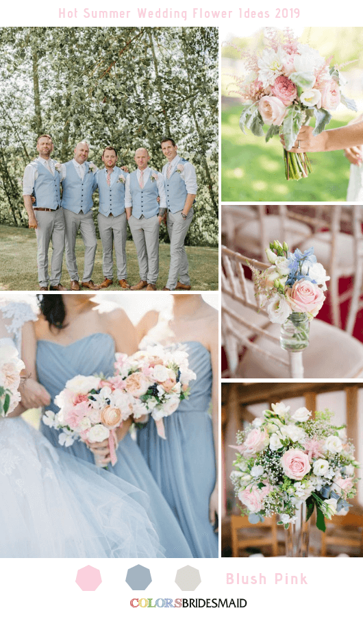 8 Hottest Summer Wedding Flowers Ideas for 2019 - Blush Pink