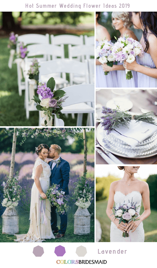8 Hottest Summer Wedding Flowers Ideas for 2019 - Lavender