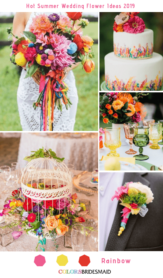 8 Hottest Summer Wedding Flowers Ideas for 2019 - Rainbow