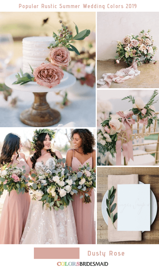 8 Popular Rustic Summer Wedding Color Ideas for 2019