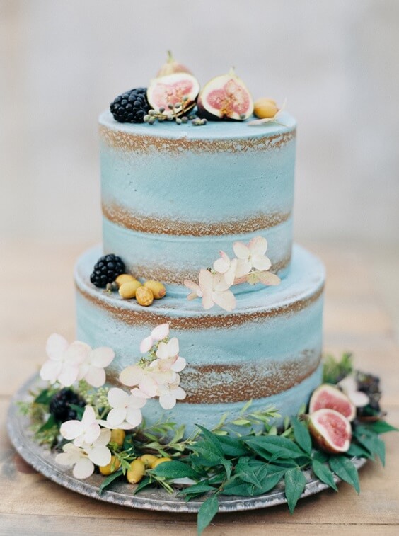 ice blue wedding cake for fall ice blue wedding