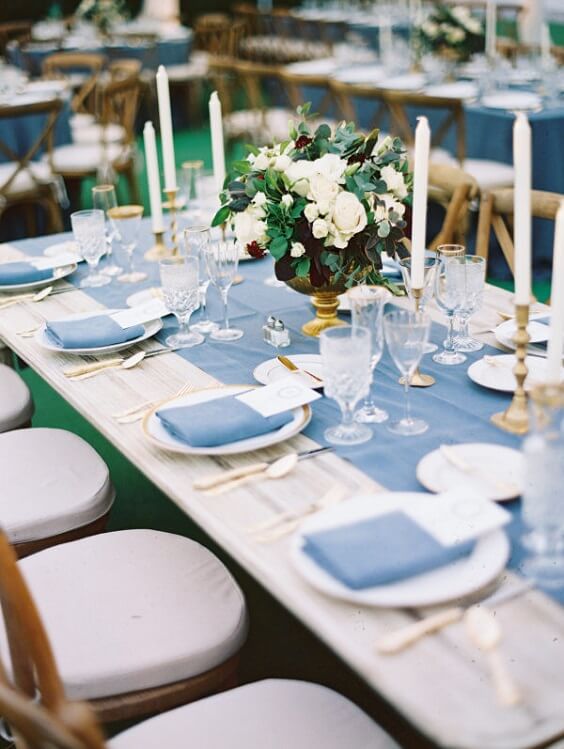 sky blue wedding table decorations for fall sky blue wedding