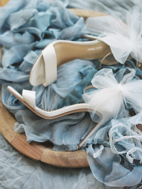 wedding shoes for fall sky blue wedding
