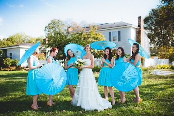 turquoise bridesmaid dresses for fall turquoise wedding