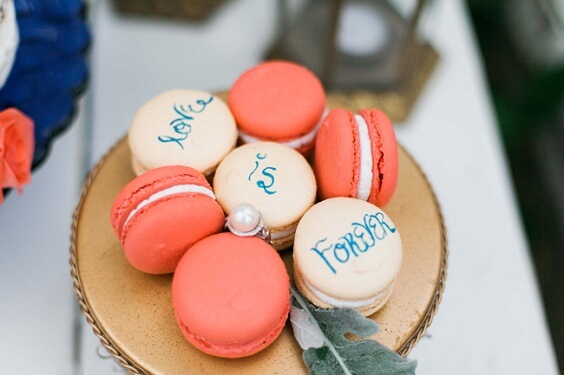 macaroon for 2019 summer coral wedding