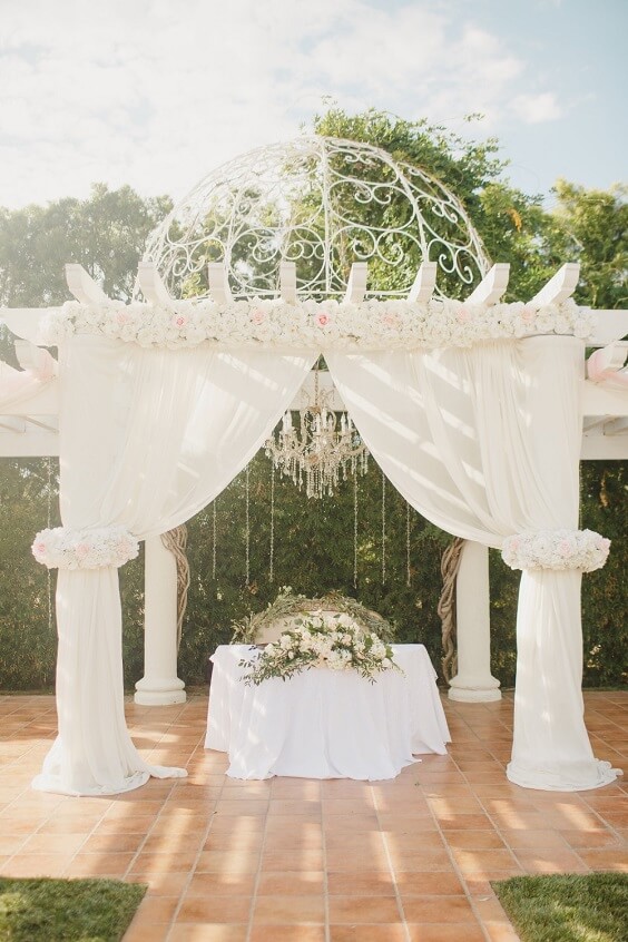 Wedding decorations for Champagne and White May Wedding 2020