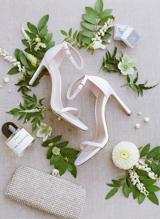 Weddin shoes for Champagne and White May Wedding 2020