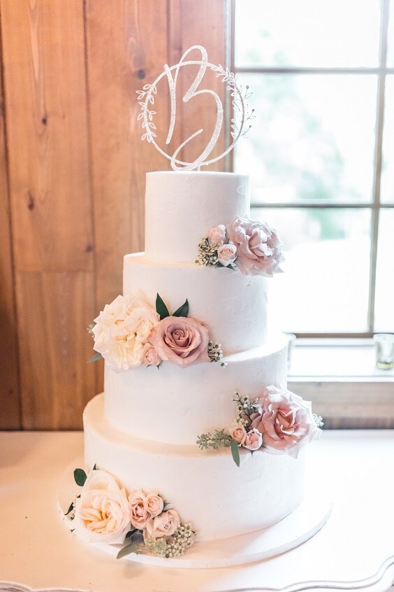 Wedding cakes for Blush and Mauve May Wedding 2020