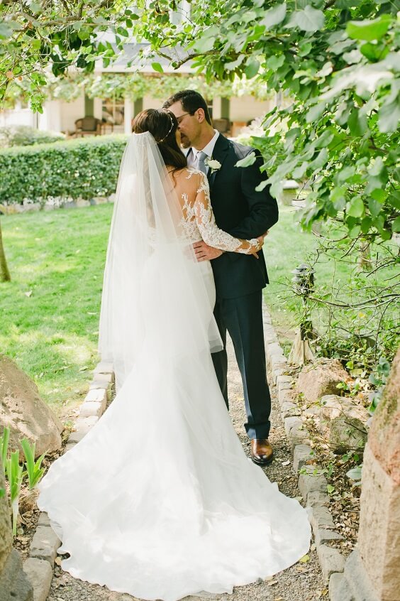 Deep grey suits for Light blue and White May Wedding 2020