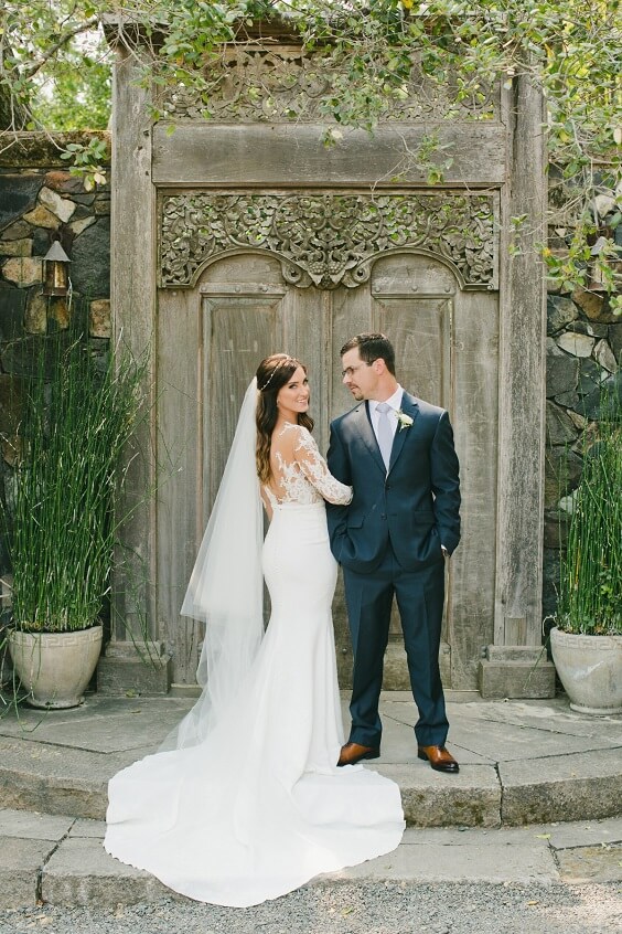 Deep grey suits for Light blue and White May Wedding 2020