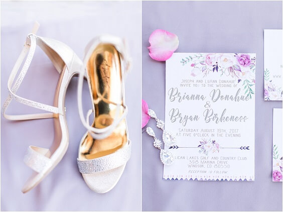 Wedding invitations for Pale Lilac and Pink May Wedding 2020