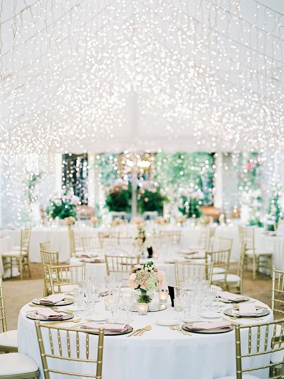 Wedding table decorations for Pale Lilac and Pink May Wedding 2020