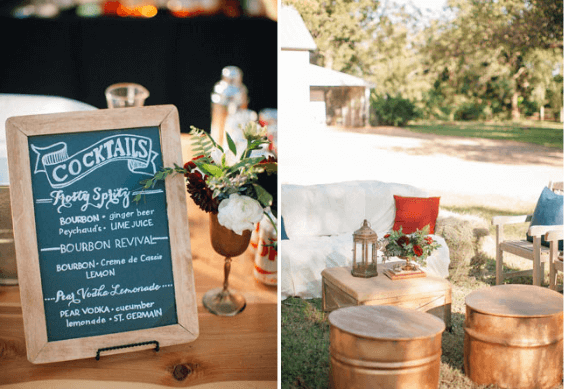 Wedding decorations for navy, burgundy and gold wedding