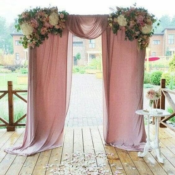 wedding arch for Dusty rose wedding